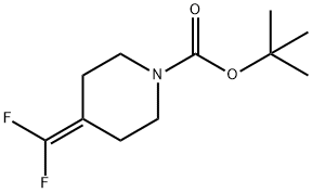 tert-butyl 4-(difluoroMethylene)piperidine-1-carboxylate Struktur