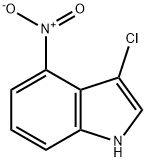 3-クロロ-4-ニトロ-1H-インドール 化学構造式