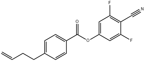 4-(3-Butenyl)benzoic acid 4-cyano-3,5-difluorophenyl ester Structure