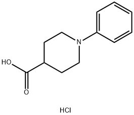 1-Phenylpiperidine-4-carboxylic acid Hydrochloride Struktur