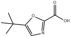 5-tert-Butyl-2-oxazolecarboxylic Acid Struktur