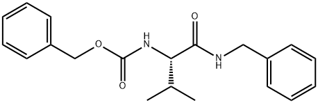 N-ベンジルL-Z-バリンアミド 化学構造式
