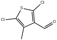 2,5-Dichloro-4-Methylthiophene-3-carbaldehyde Struktur