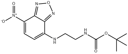 N-BOC-2-(7-硝基-2,1,3-苯并恶二唑-4-基氨基)乙胺 结构式