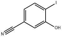 3-Hydroxy-4-iodobenzonitrile 化学構造式