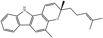 马汉九里香碱 结构式