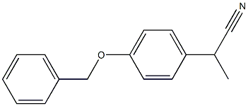2-(4-(苄氧基)苯基)丙腈, 211315-09-2, 结构式