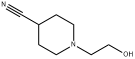 1-(2-Hydroxyethyl)piperidine-4-carbonitrile Struktur