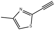 2-乙炔基-4-甲基噻唑 结构式