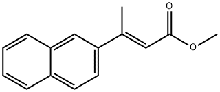 (E)-3-(萘-2-基)丁-2-烯酸甲酯 结构式