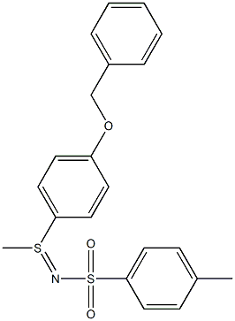 メチル(トシルイミノ)[4-(ベンジルオキシ)フェニル]硫黄(IV) 化学構造式