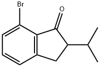 7-溴-2-异丙基-2,3-二氢-1H-茚-1-酮, 213381-49-8, 结构式