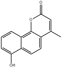 7-羟基-4-甲基-2H-萘并(1,2-B)吡喃-2-酮,21353-16-2,结构式