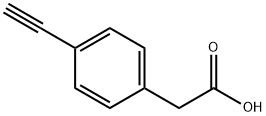 4-乙炔基苯乙酸,213622-93-6,结构式