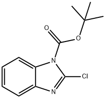 2-氯-苯并咪唑-1-羧酸叔丁酯, 214147-60-1, 结构式