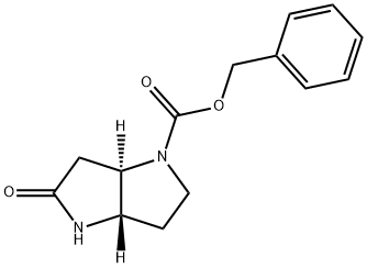 TRANS-(3AS,6AR)-苯甲基 5-氧亚基六氢吡咯并[3,2-B]吡咯-1(2H)-甲酸基酯, 214336-99-9, 结构式