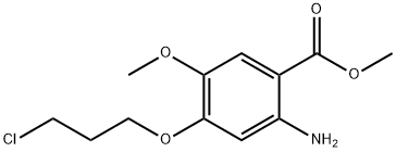 2-aMino-4-(3-chloropropoxy)-5-Methoxybenzoate Struktur
