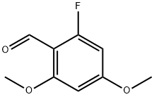 2-Fluoro-4,6-diMethoxy-benzaldehyde 化学構造式