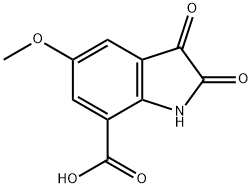 5-Methoxy-2,3-dioxoindoline-7-carboxylic acid Structure