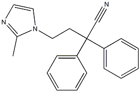 4-(2-甲基-1-咪唑基)-2,2-二苯基丁腈, 214777-43-2, 结构式