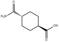 反式-4-(氨基羰基)环己烷羧酸, 21483-87-4, 结构式