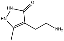 4-(2-胺乙基)-1,2二氢-5-甲基-3氢-吡唑-3-酮, 214839-73-3, 结构式