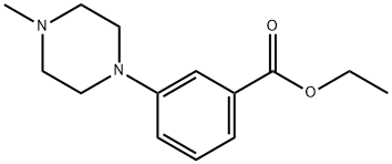 Ethyl 3-(4-Methylpiperazin-1-yl)benzoate 化学構造式