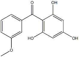 (3-Methoxyphenyl)(2,4,6-trihydroxyphenyl)Methanone Struktur