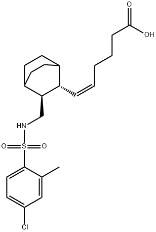 216158-34-8 (5Z)-6-[(2R,3S)-3-[[[(4-氯-2-甲基苯基)磺酰基]氨基]甲基]双环[2.2.2]辛-2-基]-5-己烯酸