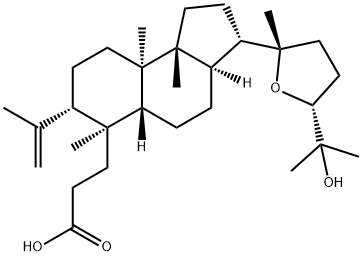 (24R)-20,24-Epoxy-25-hydroxy-3,4-seco-5α-dammar-4(28)-en-3-oic acid Struktur