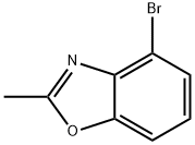 4-ブロモ-2-メチル-1,3-ベンズオキサゾール 化学構造式