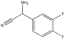 2-aMino-2-(3,4-difluorophenyl)acetonitrile Structure