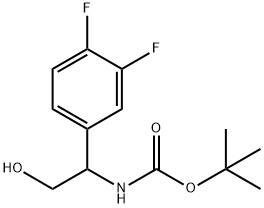 трет-бутил-1-(3,4-дифторфенил)-2-гидроксиэтилкарбамат структура