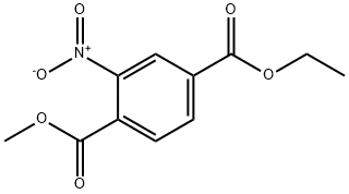 1-甲基2-硝基对苯二甲酸4-乙酯,218590-76-2,结构式