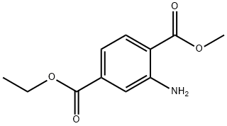 1-甲基2-氨基对苯二甲酸4-乙酯,218590-77-3,结构式