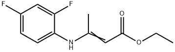 2-Butenoic acid, 3-[(2,4-difluorophenyl)aMino]-, ethyl ester 化学構造式