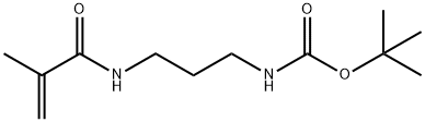 (3-甲基丙烯酰氨丙基)氨基甲酸叔丁酯, 219739-79-4, 结构式