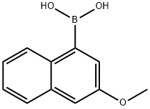 (3-メトキシナフタレン-1-イル)ボロン酸 化学構造式
