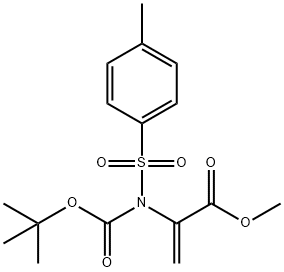 Methyl 2-(N-(tert-butoxycarbonyl)-4-MethylphenylsulfonaMido)acrylate Structure