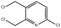 6-chloro-2,3-bis(chloroMethyl)pyridine Struktur