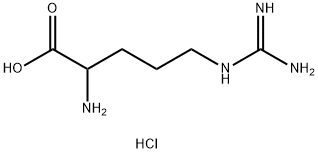 2-氨基-5-胍戊烷酸盐酸盐 结构式