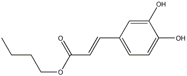 Butyl 3-(3,4-dihydroxyphenyl)acrylate Struktur