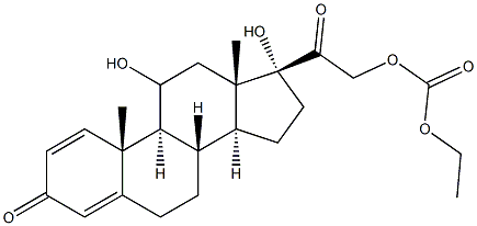 Prednisolone 21-Ethylcarbonate Structure