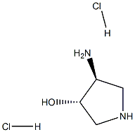 (3S,4S)4-AMino-3-Pyrrolidinol Dihydrochloride 结构式