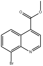 Methyl 8-broMoquinoline-4-carboxylate 化学構造式