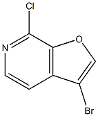 3-溴-7-氯-呋喃并[2,3-C]吡啶, 220939-70-8, 结构式