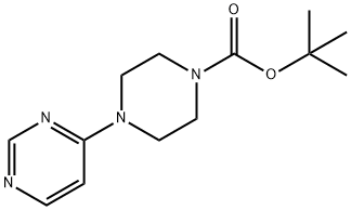 4-(嘧啶-4-基)哌嗪-1-甲酸叔丁酯, 221050-89-1, 结构式
