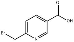 6-(BroMoMethyl)-3-pyridinecarboxylic acid Structure