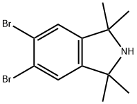 5,6-二溴-1,1,3,3-四甲基异吲哚啉, 221368-76-9, 结构式