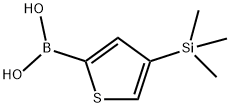 4 - (三甲基甲硅烷基)噻吩-2 - 基硼酸 结构式